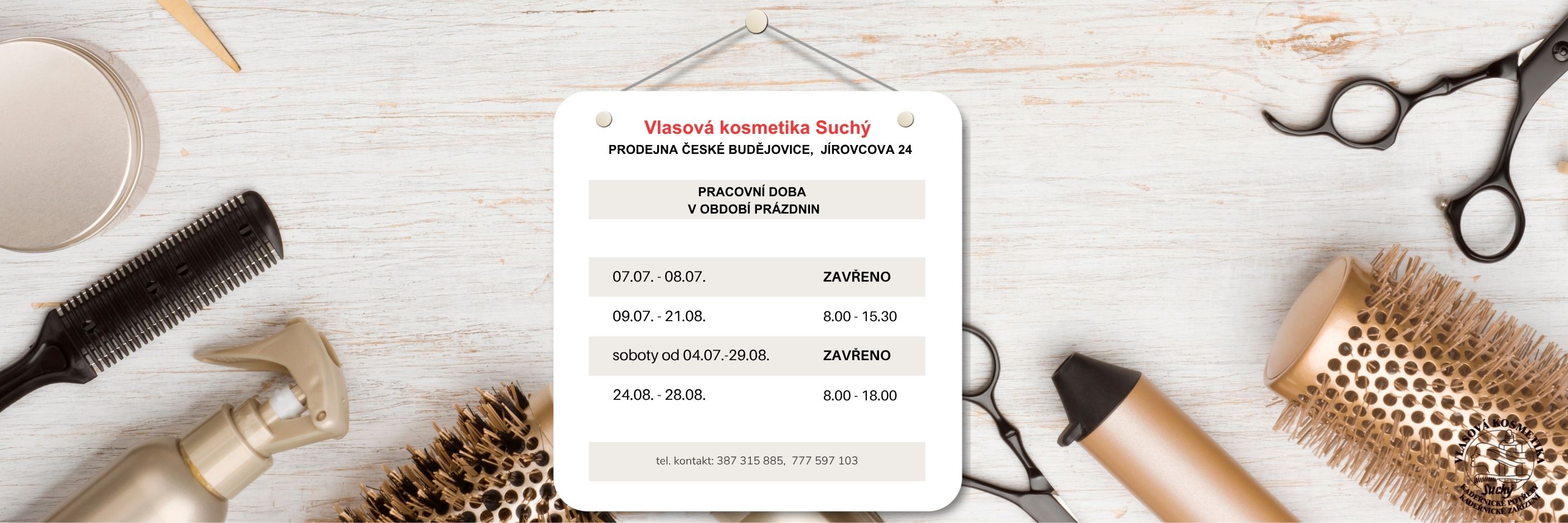 pracovní doba krám prázdniny